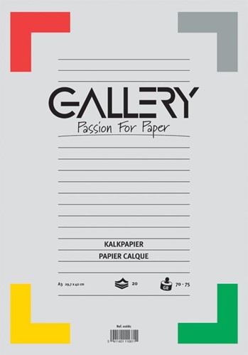 Overtrekpapier Calco Gallery A3-formaat 20 vel