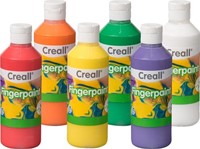 Vingerverf Creall uitwasbaar Happy Ingredients 6 kleuren à 250ml