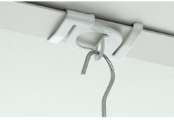 Plafondclip metaal 3.8x2.8cm t.b.v. systeemplafond 10 stuks
