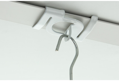 Plafondclip metaal 3.8x2.8cm t.b.v. systeemplafond 10 stuks