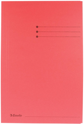 Dossiermap Esselte folio 3 kleppen manilla 275gr rood