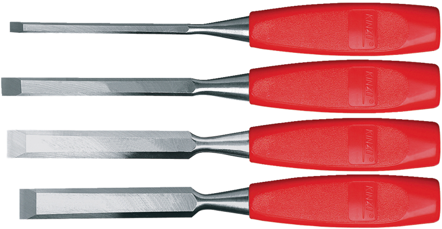Steekbeitelset, 4 stuks