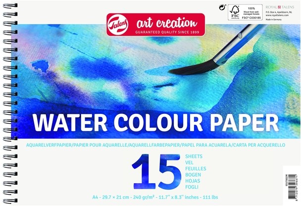 Aquarelverfpapier Talens Art Creation A4 15 vel 240gr