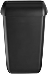 Afvalbak Quartzline open inworp 23 liter zwart 441452
