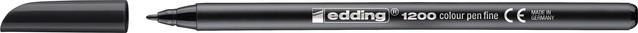 Fineliner edding 1200 001 fijn zwart blister à 3 stuks-2
