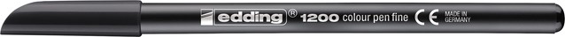 Fineliner edding 1200 001 fijn zwart blister à 3 stuks-3