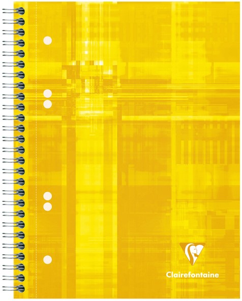 Collegeblok Clairefontaine Studium A5+ ruit 5x5mm 6-gaats 80 pagina's assorti-2