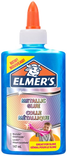 Kinderlijm Elmer's metallic 147ml blauw