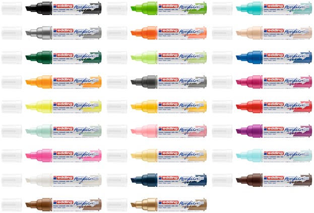 Acrylmarker edding e-5000 breed verkeersrood-3