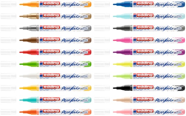 Acrylmarker edding e-5300 fijn elegant neon roze-3