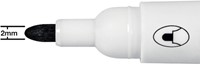 Whiteboardmarker Nobo Glide rond zwart 2mm-1
