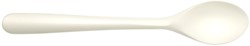 Lepels herbruikbaar CPLA 19cm 50stuks wit