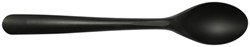 Lepels herbruikbaar CPLA 19cm 50stuks zwart