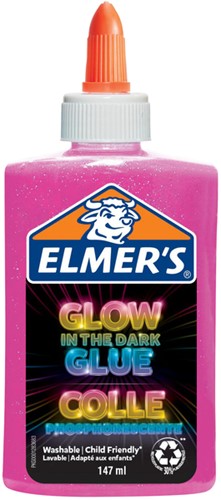 Kinderlijm Elmer's 147ml Glow in the dark pink