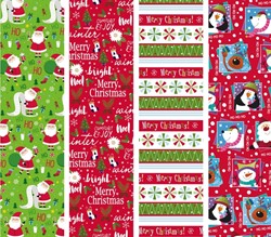 Inpakpapier Design Group Kerst 300x100cm assorti set à 4 rollen