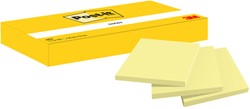 Memoblok 3M Post-it 653 38x51mm geel verp. 3 stuks