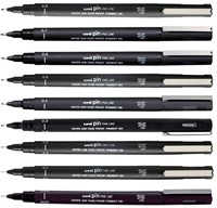 Fineliner Uni-ball Pin 1.2mm zwart-2