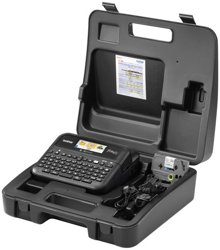 Labelprinter Brother P-touch TZe PT-D610BT desktop qwerty 24mm zwart in koffer-1