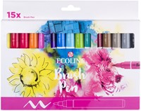 Brushpen Talens Ecoline set à 15 stuks assorti-3