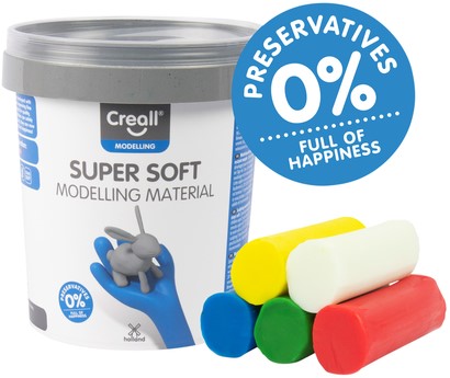 Creall SuperSoft assorti 5 kleuren, 450 gram
