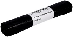 Afvalzak Cleaninq 60x80cm HDPE T23 60L 20zak zwart