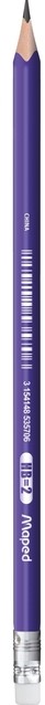 Potlood Maped Kidy Learn met gum en vingerhulp blauw-3