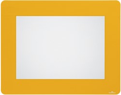 Vloersticker Durable kader voor A4 documenten verwijderbaar geel 10 stuks