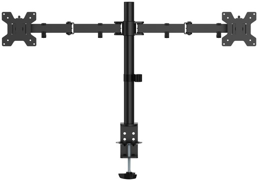 Monitorarm Quantore 2 schermen 17-27 inch zwart-1