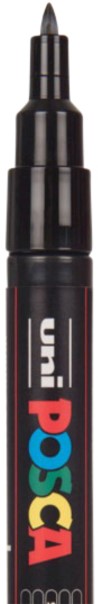 Paintmarker Uni POSCA PC1MC extra fijn assorti set à 4 stuks-2