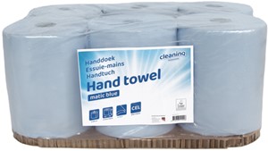 Handdoekrol Midi Blauw 2 laags 6x135 meter 20cm 100% cellulose T9 Handdoekrol Midi Blauw 2 laags 6x135 meter 20cm 100% cellulose T9