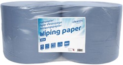 Poetspapier Cleaninq extra groot 2-laags 1000 vel blauw