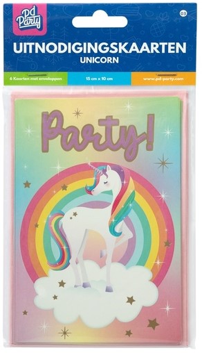 Uitnodigingskaarten Unicorn-2