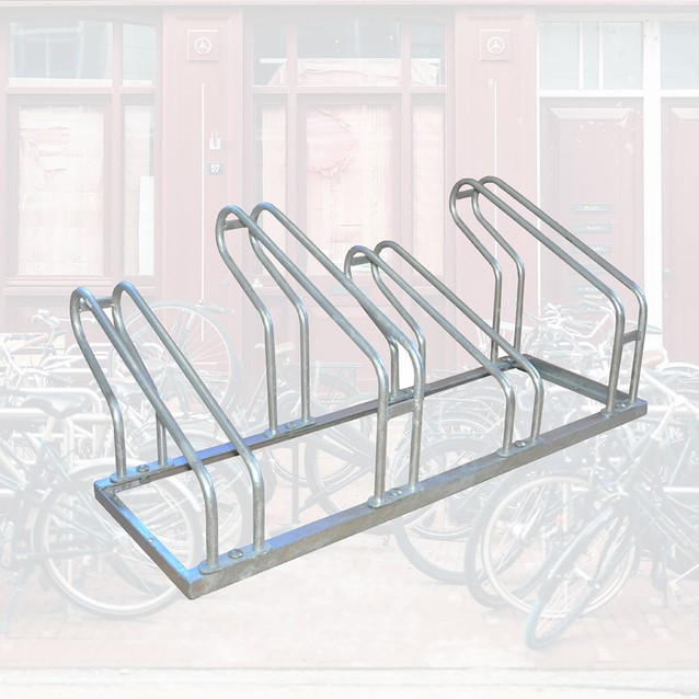 Fietsenrek BRASQ  4 fietsen BS400 zilver-3