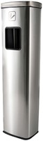 Afvalbak met asbak BRASQ 20 liter AT400 rvs