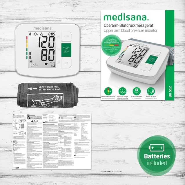 Bovenarmbloeddrukmeter Medisana BU 512-3