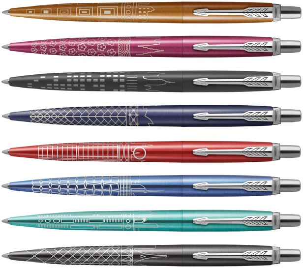 Balpen Parker Jotter special edition Seoul blue CT medium-4
