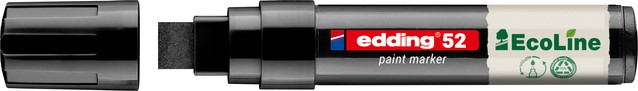 Paintmarker edding 52 EcoLine op waterbasis 4-15mm zwart