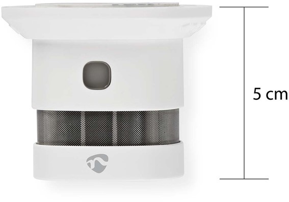 Rookmelder Nedis Smartlife Zigbee 3.0 Wifi 10 jaar sensor wit-1
