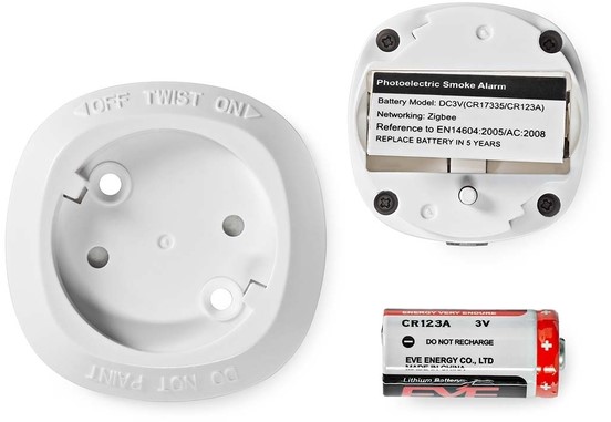 Rookmelder Nedis Smartlife Zigbee 3.0 Wifi 10 jaar sensor wit-5