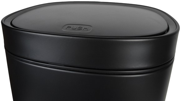 Afvalbak Desq Touch 50 liter RVS zwart-2