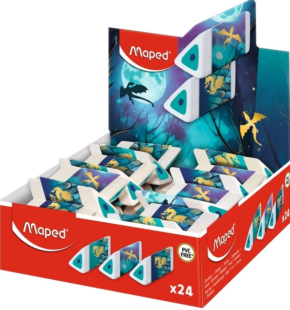 Gum Maped Dragon display à 24 kleuren assorti