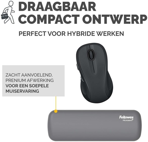 Polssteun Fellowes Breyta palm grijs-3
