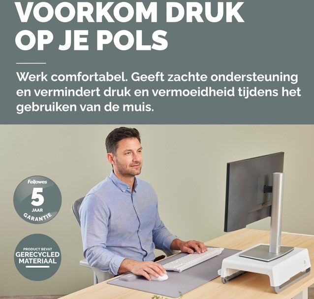 Polssteun Fellowes Breyta palm grijs-1