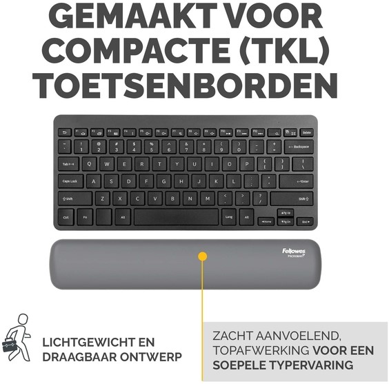 Polssteun Fellowes Breyta compact grijs-3
