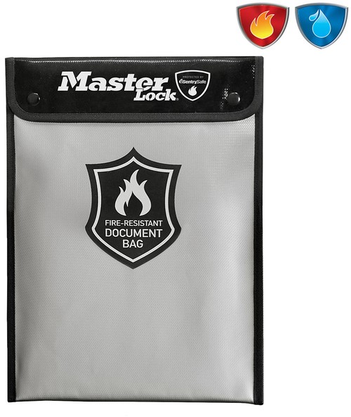 Brandwerende en waterbestendige documententas MasterLock 28x38cm-2