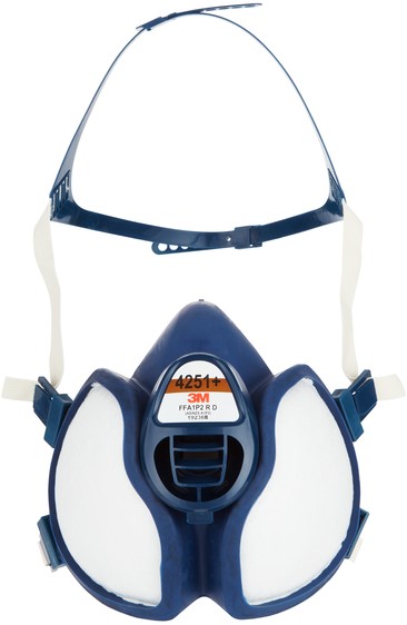 Mondmasker 3M met geïntegreerde filters 4251+, A1P2 organische dampen-3