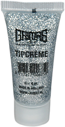 Tip creme glitter zilver , 8 ml