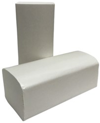 Handdoek EcoWipe ZZ-vouw wit 2 laags 24x21cm 20x160 stuks