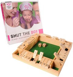 Dobbelspel Shut the Box hout