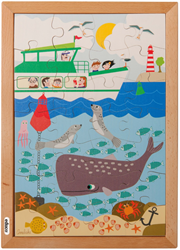 Puzzel Educo boven en onder In de zee 28 stukjes 40x28cm (E523376)